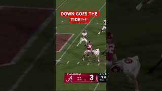 DOWN GOES BAMA football collegefootball sports shorts trending short news alabama trend [upl. by Chappy]