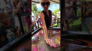 Body Marbling Paint Dip 53 by Black Light Visuals [upl. by Mace]