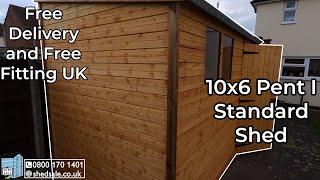 Pent I  10x6 Standard Garden Shed  Build Timelapse  Shed Sale  ShedSale [upl. by Garald]