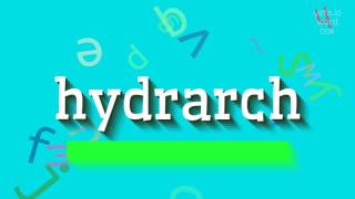 HYDRARCH  HOW TO PRONOUNCE HYDRARCH [upl. by Anelac]