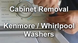 Whirlpool  Kenmore Washer  How to Remove the Outer Case [upl. by Schalles]