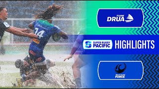 Super Rugby Pacific 2024  Fijian Drua v Force  Round 6 Highlights [upl. by Aznecniv]