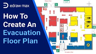 How to Make an Evacuation Floor Plan  EdrawMax [upl. by Eusassilem642]