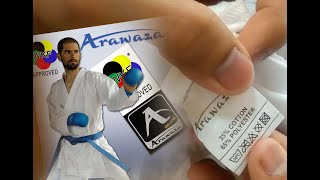 Unboxing and REVIEW ARAWAZA KUMITE DELUXE WKF APPROVED [upl. by Ybot]