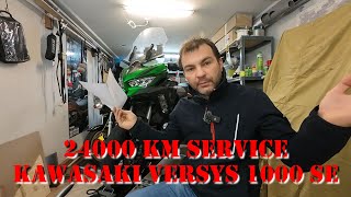 24000 km service  Kawasaki Versys 1000 SE [upl. by Detta]