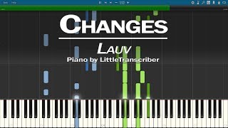 Lauv  Changes Piano Cover Synthesia Tutorial by LittleTranscriber [upl. by Kus]