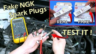 Fake NGK Iridium Spark Plugs  How To Test [upl. by Stricklan]