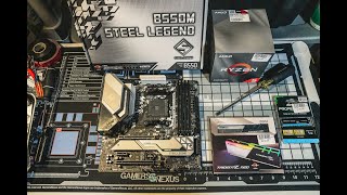 Asrock B550m Steel Legend Unboxing and first look [upl. by Noivaz]