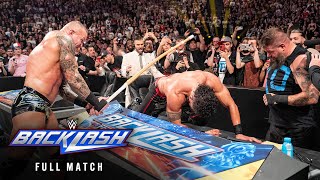 FULL MATCH The Bloodline vs Randy Orton amp Kevin Owens WWE Backlash France [upl. by Rissa]