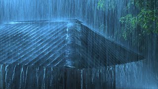 🔴 Heavy Rain on a Metal Roof to Sleep Instantly Rain Sounds amp Thunderstorm for Sleeping at Night [upl. by Iborian]