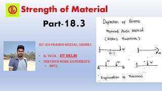 SoM 183  Deflection of Beams  Moment area method  Mohr Theorems [upl. by Jacquie]