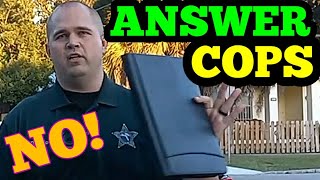 Police question man get no answers amp Cops get served instead 1st amendment audit fail [upl. by Akir511]