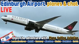 🔴Watch the PLANES LIVE at Edinburgh Airport🔴 RealTime Arrivals amp Departures  Plane spotting EDI [upl. by Ahseinat743]