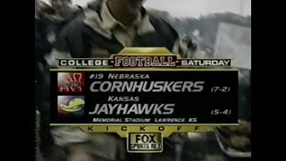 Nebraska vs Kansas College Football Pregame Show November 8 2003 [upl. by Haraj]