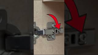 How to adjust hinges Quick and simple concealed hinges cabinet hinges hinges diy shorts [upl. by Ingles2]