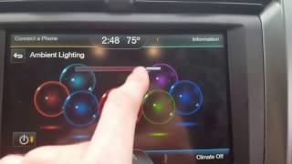 How to change your ambient lighting on your 20112017 ford fusion escape edge my ford touch [upl. by Fortin]