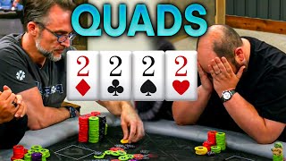 Poker Player Flops QUADS You Won’t Believe What Happens Next [upl. by Palla]