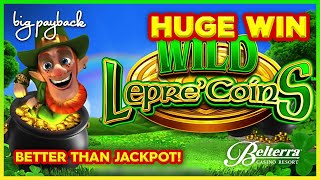 BETTER THAN JACKPOT Wild LepreCoins Slot  I JUST KEPT WINNING [upl. by Darce]