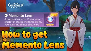 How to get Memento Lens In Genshin Impact Guide [upl. by Theresina]