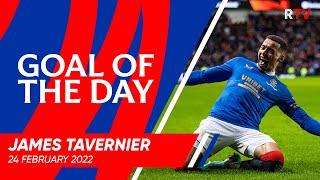 GOAL OF THE DAY  James Tavernier  24 Feb 2022 [upl. by Aramois]