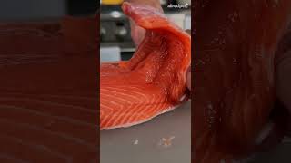 EASIEST Way to Remove Salmon Skin [upl. by Jareen203]