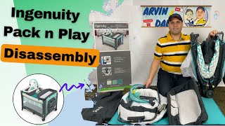 Ingenuity Pack and Play Disassembly Ingenuity Smart and Simple Playard Disassembly Playpen [upl. by Alejna423]