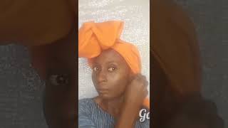 Quick gele tutorial shortsvideo headwear headwraptutorial [upl. by Reeves]