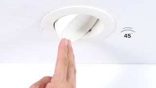 LED Gimbal Recessed Retrofit Downlight  How To Layout Recessed Lighting [upl. by Tommy]