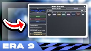 Sols RNG ERA 9 News  NEW AURA STORAGE GUI [upl. by Itsirhc36]