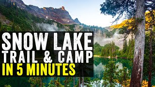 Why you might not want to get the best campsite Snow Lake Trail Mt Rainier [upl. by Carry351]