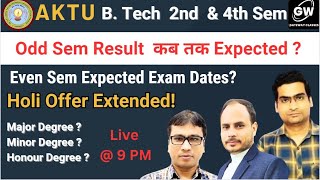 Result Update I AKTU CIRCULAR I BTech Degree I Expected Exam Dates [upl. by Hcnarb]