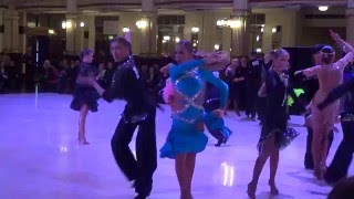 2016 WDC AL European Champ Junior Lat QF Samba [upl. by Nilhsa964]