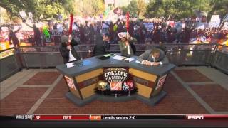 Lee Corso Picks OU over ND 2012 HD [upl. by Camfort]