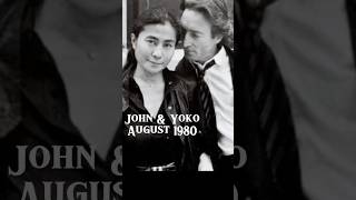 John amp Yoko Aug 1980  4 months before johnlennon yokoono beatles nyc classicrock rockmusic [upl. by Keeley]