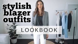 Effortless Blazer OUTFIT IDEAS 2020  5 Blazer Outfits [upl. by Coit]