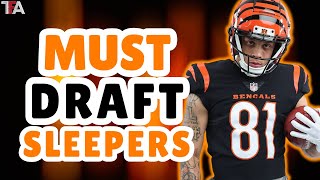 9 MUST DRAFT Fantasy Football Sleepers for 2024 [upl. by Lorollas632]