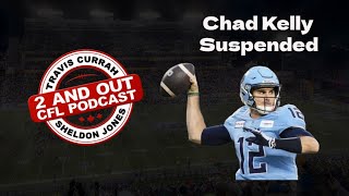 Reigning CFL Most Outstanding Player and Toronto Argonauts star quarterback Chad Kelly suspended [upl. by Davidde]