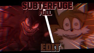 FNF vs SonicExe  Sonic Legacy  Subterfuge SHADERS X 2017 vs Tails VideoEditShaders [upl. by Aillimac]