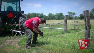 How to Stretch Barbed Wire Fencing  Tractor Supply Co [upl. by Esiuolyram16]