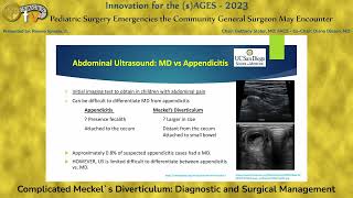 RoComplicated Meckels Diverticulum Diagnostic and Surgical Management [upl. by Akram128]