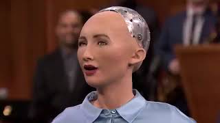 Sophia robot on Jimmy Fallon about world dominance [upl. by Darcey]