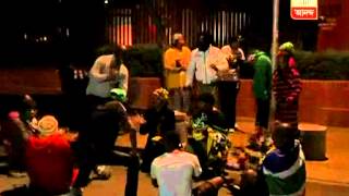 South Africans singing dancing to express grief over the demise of Nelson Mandela [upl. by Milla425]