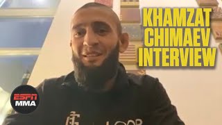 Khamzat Chimaev talks new UFC fame why he wants to smash Conor McGregor  ESPN MMA [upl. by Nairolf190]