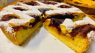 Crostata con crema e marmellata di lamponideliziosa [upl. by Carberry]