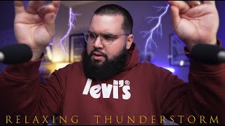 ASMR Gentle Tapping During Thunderstorm NO TALKING RAIN SOUNDS [upl. by Ramsay]