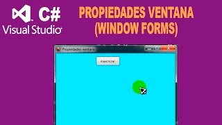 Propiedaes Windows Forms C [upl. by Karlee]