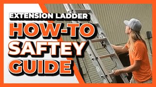 Ladder Safety Guide  Extension Ladder Safety Accessories amp HowTo [upl. by Acissej]