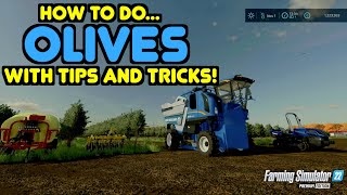 How To Guide to Olives  Farming Simulator 22 [upl. by Darbie]