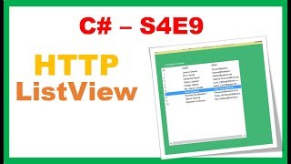 C S4E9  HTTP Flurl  ListView JSON [upl. by Sullivan399]