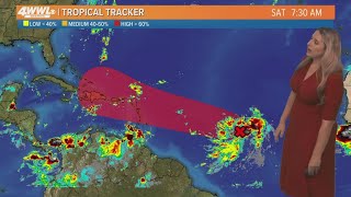 Saturday 8 am Tropical Update Tropical development expected this week [upl. by Asnarepse]